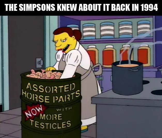 Horse Meat Scandal Simpsons Knew About