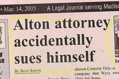 Satirical News: Attorney Sues Himself