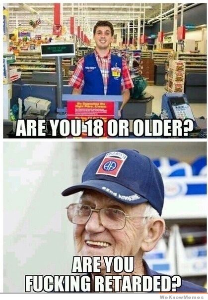 Walmart Customer jokes about Age Difference
