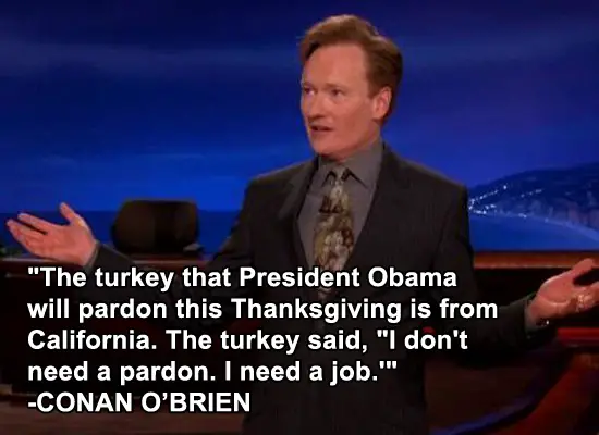 Thanksgiving Day Jokes by Conan O'Brien