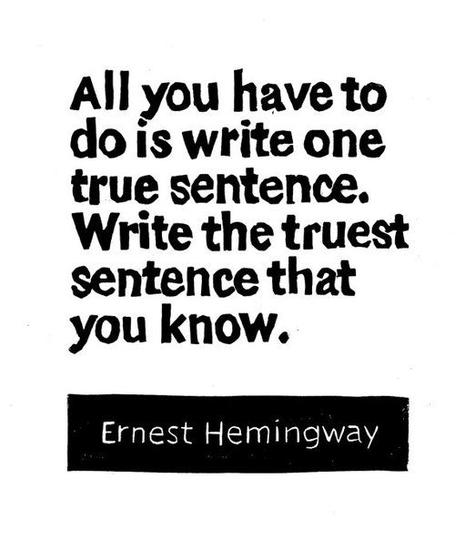 Ernest Hemingway Quotes about writing