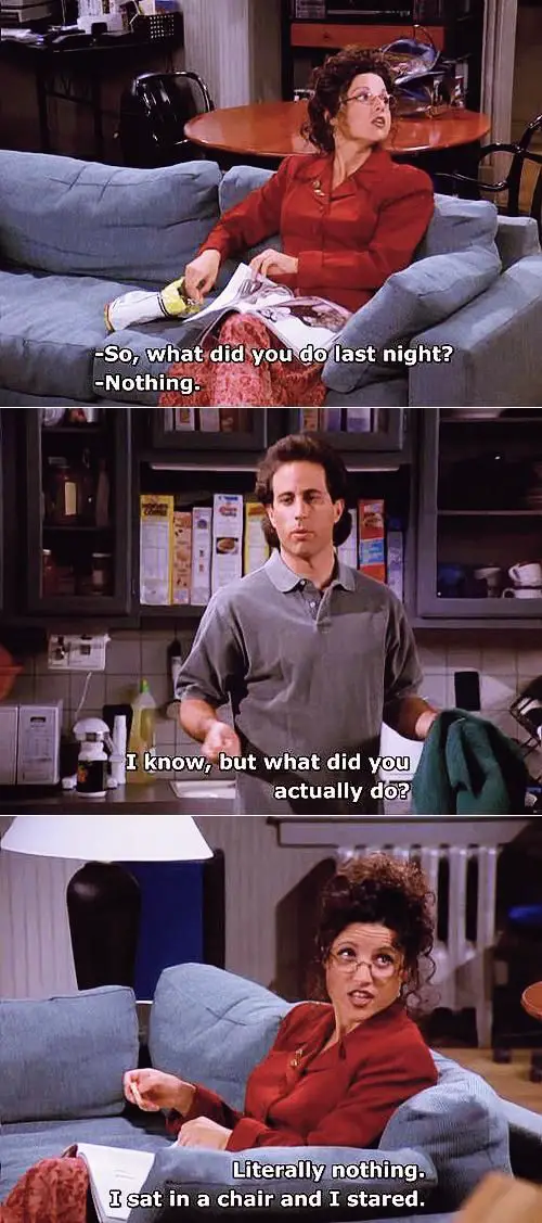 Funny Jerry Seinfeld Quotes About Doing Nothing