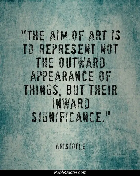 famous Aristotle quotes on art