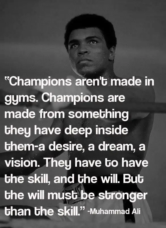 Famous Muhammad Ali Quotes about champion