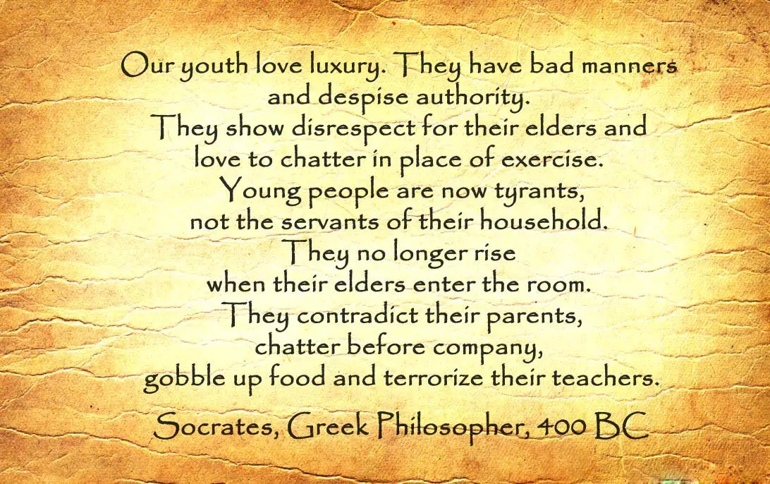 famous Socrates quote on youth