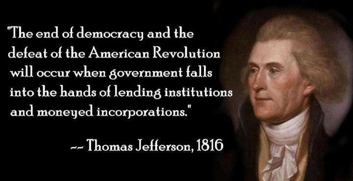 Thomas Jefferson Quotes On Banks And Democracy