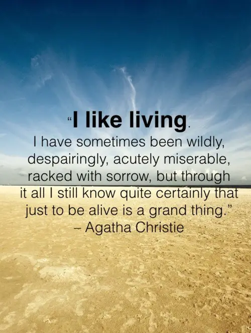 Agatha Christie Quotes About Living