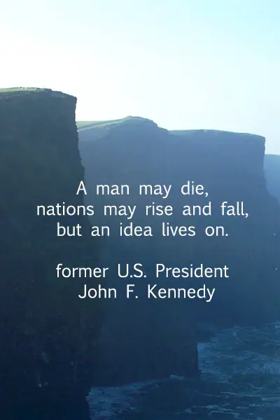 famous JFK quotes about the power of idea