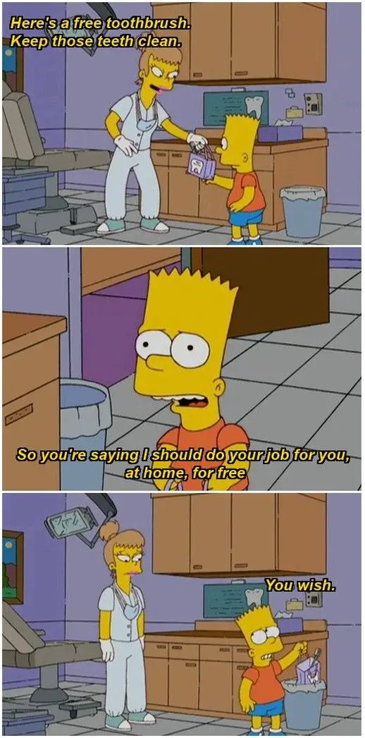 Bart Simpson Quotes From Dental Office