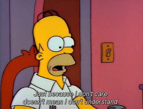 Best Homer Simpson Quotes About Not Caring