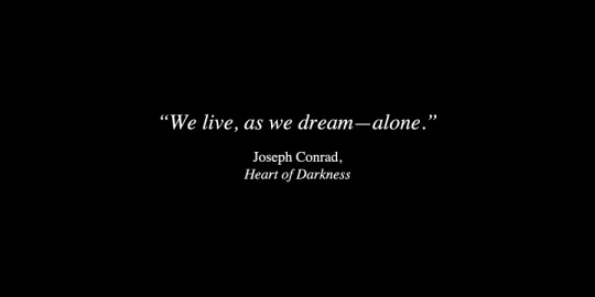 Heart of Darkness Quotes about living and dreaming