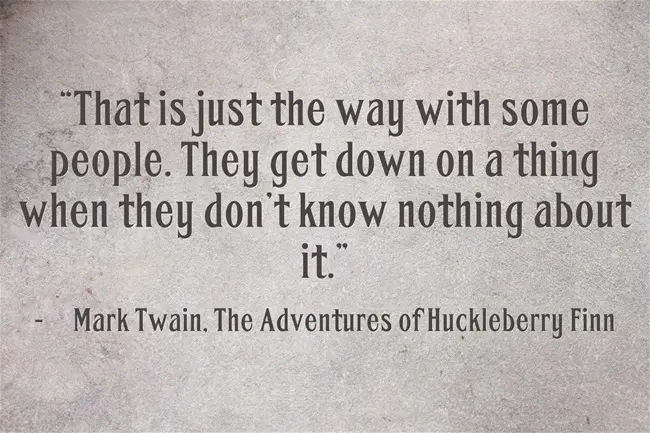 The Adventures Of Huckleberry Finn Quotes About People