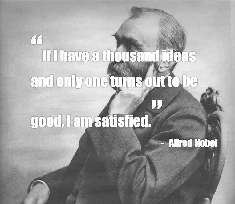 Alfred Nobel Quote About Ideas