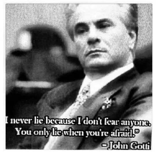 John Gotti Quotes about lying