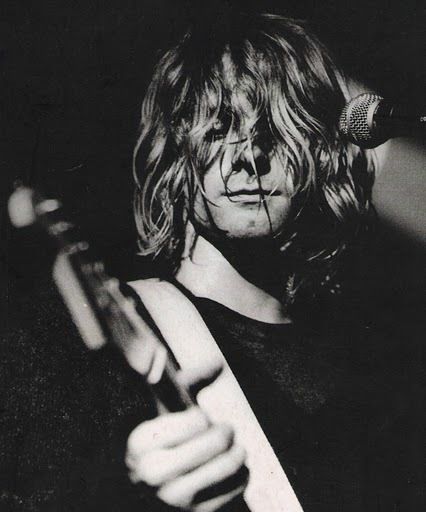 Kurt Cobain With A Guitar