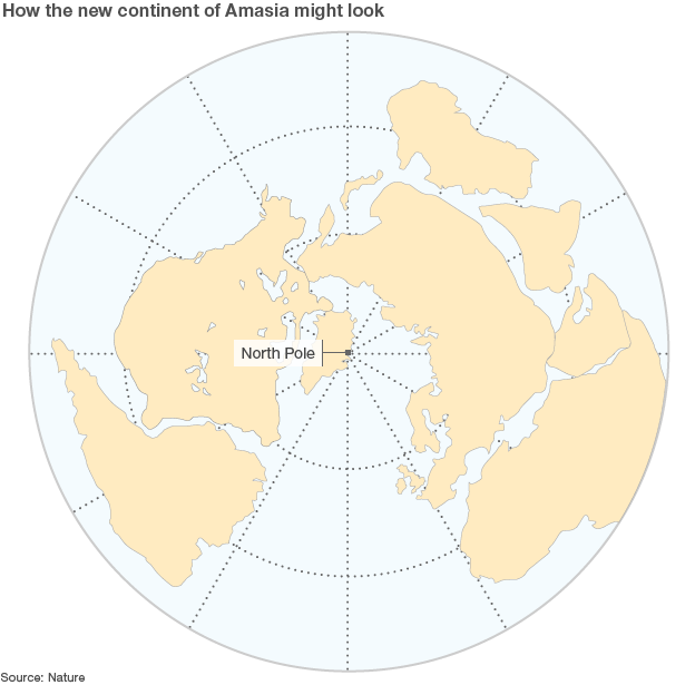 Amasia,  New Continent That Will Form