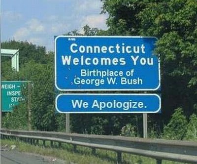 Funny Road Signs - Welcome to Connecticut