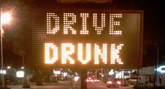 Road Sign - Drive Drunk