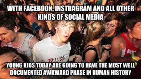 instagram and facebook - young awkward kids