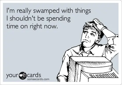 swamped spending time on instagram - funny jokes