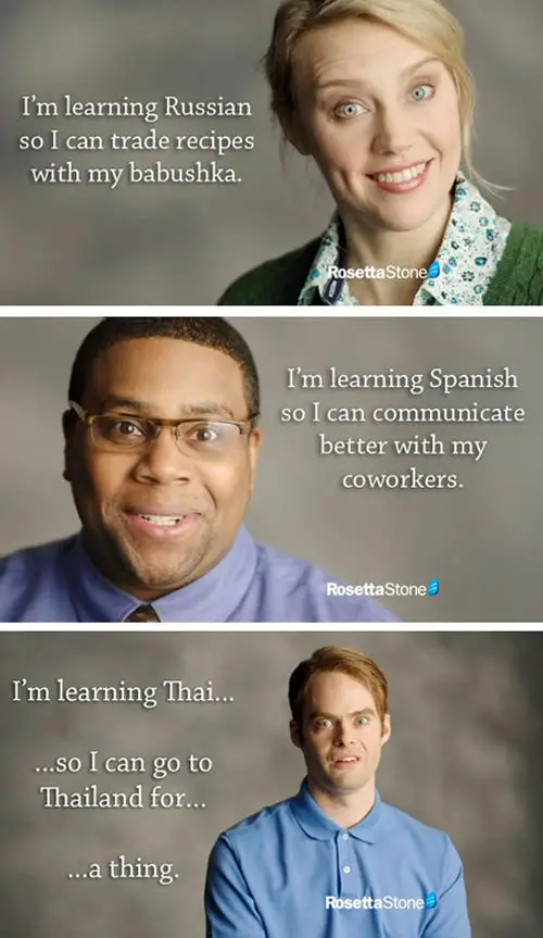 Funny Rosetta Stone Spoof - Reasons For Learning New Language