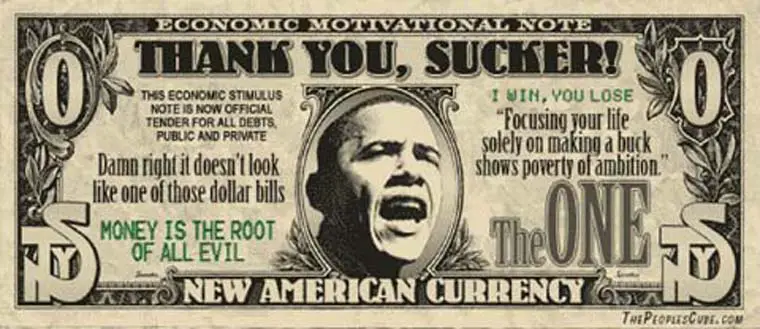 Obamas Funny Money - Secret Strategy Failure
