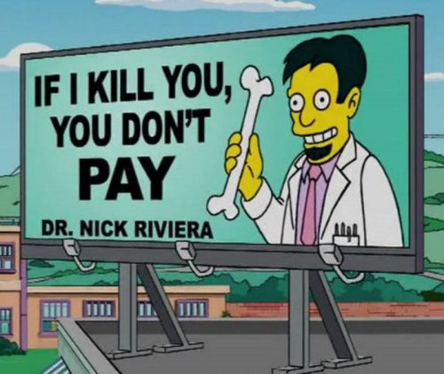 Simpsons Jokes - Doctor Nick Riviera