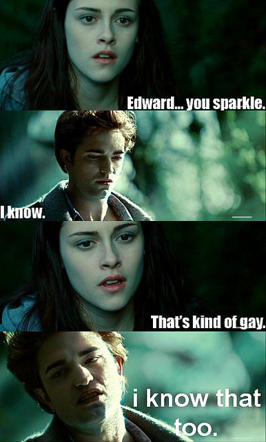 Funny Twilight Meme About Edwards Sparkle