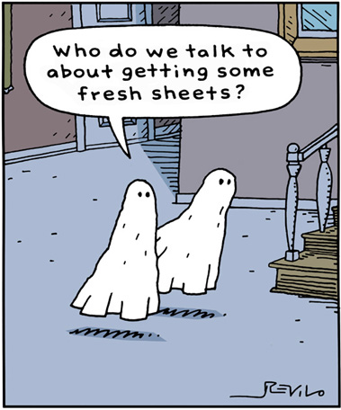 Ghost Jokes About Fresh Sheets