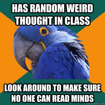 Funny Pictures of Paranoid Parrot - Random Weird Thought