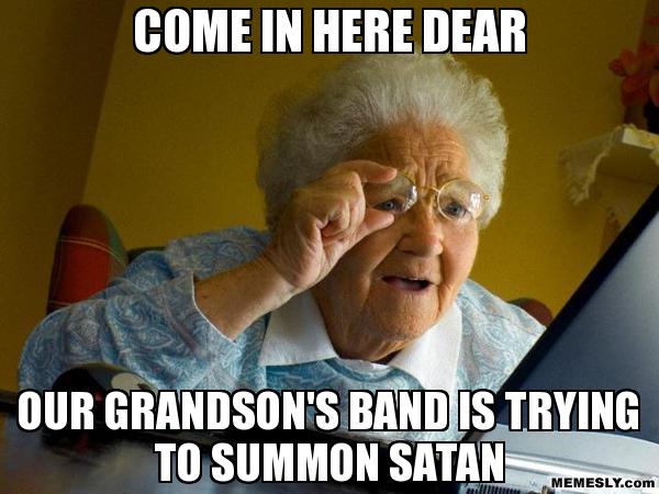 band-trying-to-summon-devil-funny-meme