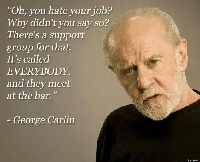 Famous George Carlin Quotes About Support Group Called Everybody