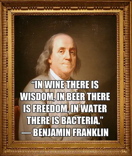 benjamin franklin beer quote