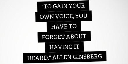 Allen Ginsberg Quotes About Gaining Your Own Voice