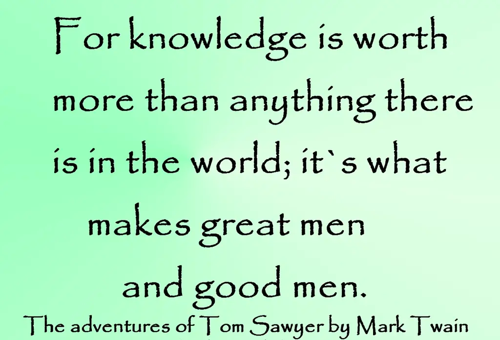 Image Result For Powerful Quotes From The Adventures Of Tom Sawyer