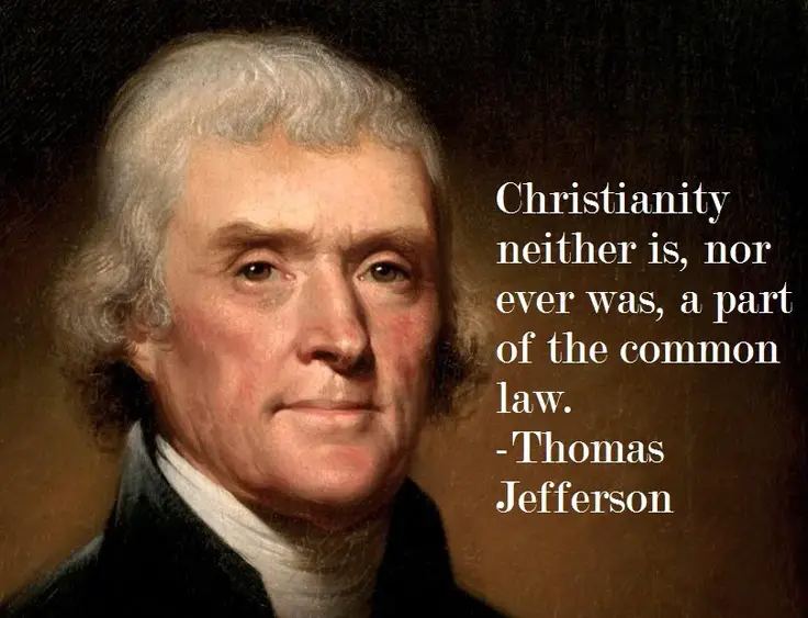 Thomas Jefferson quote about religion