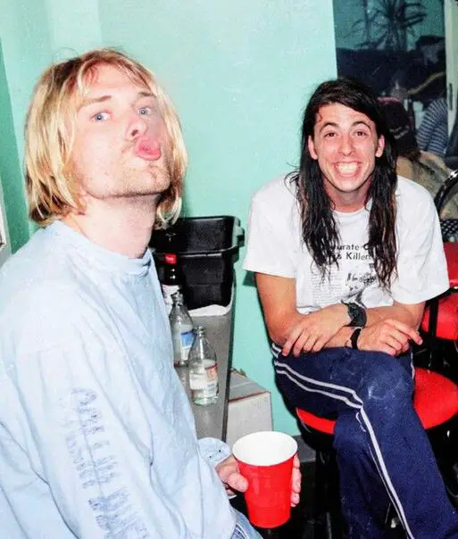 Dave Grohl And Kurt Cobain