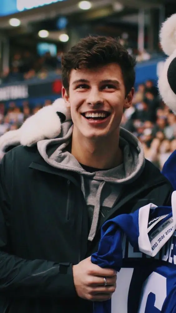 Shawn Mendes At A Sports Event
