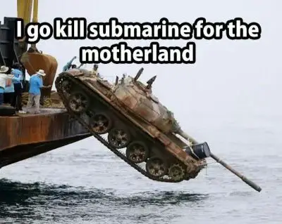 Funny Russian Meme About The Tank