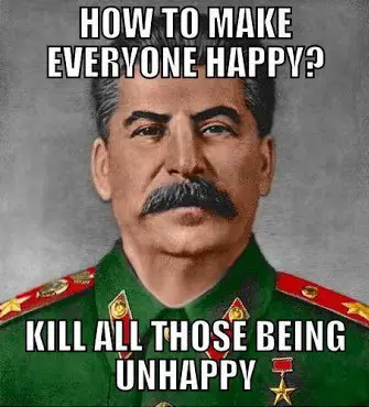 Stalin Joke About Happiness