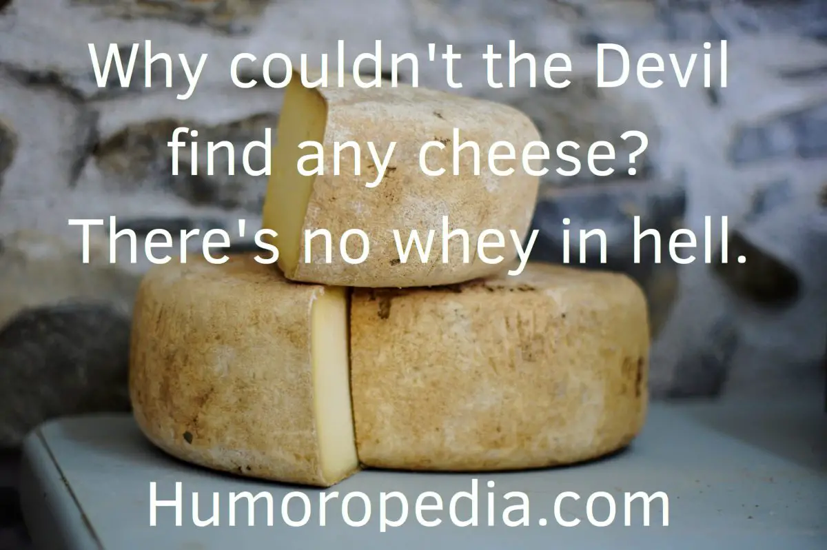 Funny Devil Pun About Cheese