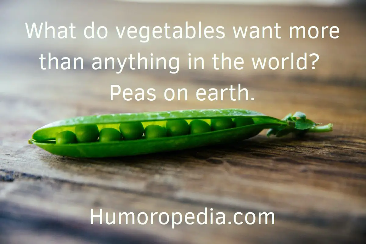 Funny Vegetable Pun About Peas