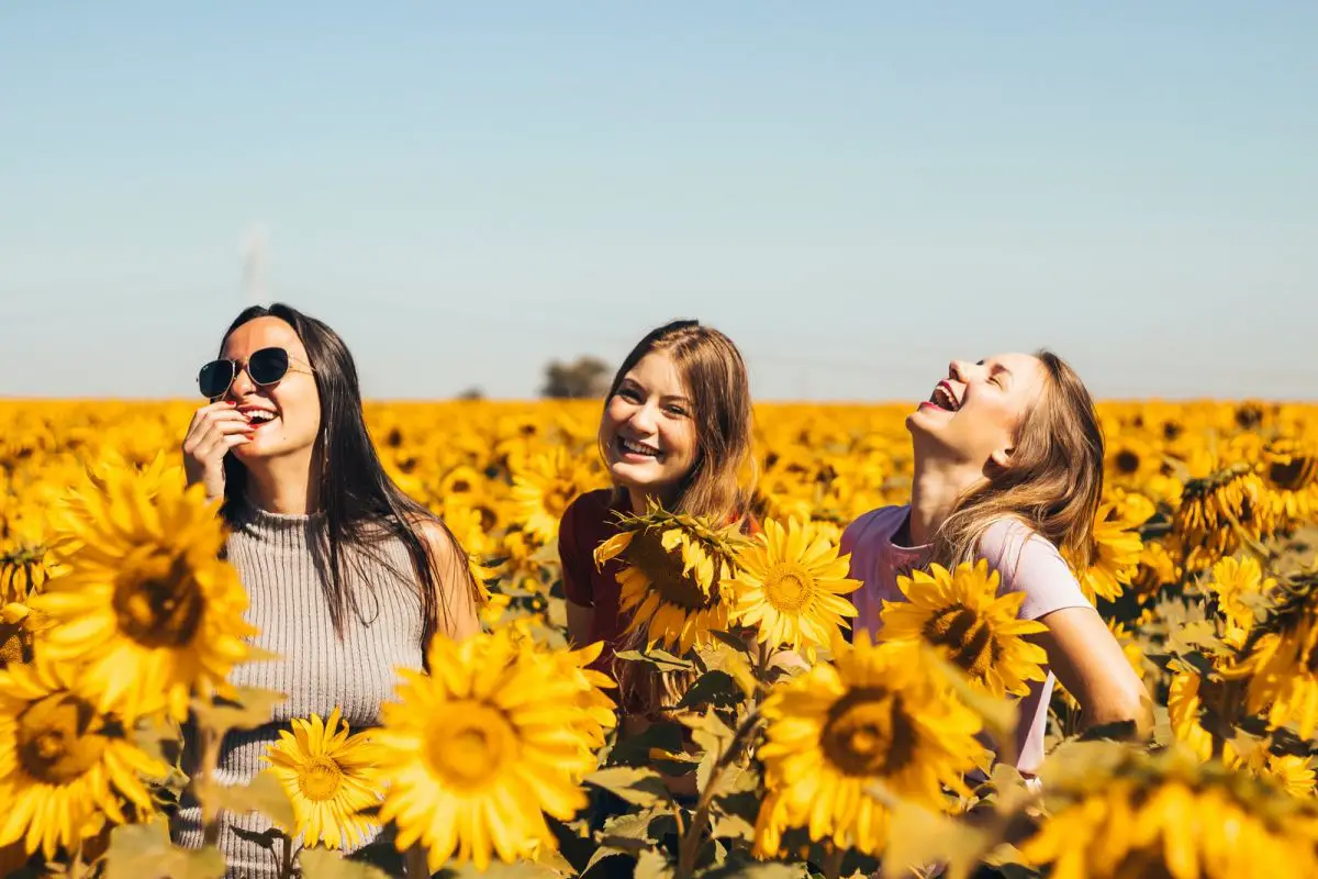 female friends laughing at funny insulting names