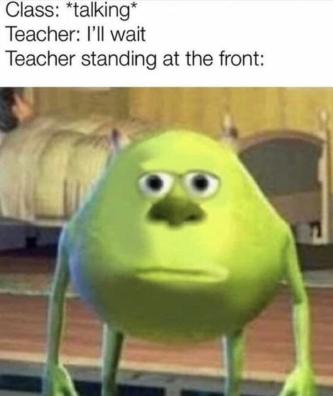 Mike Wazowski Reaction To Talking Class