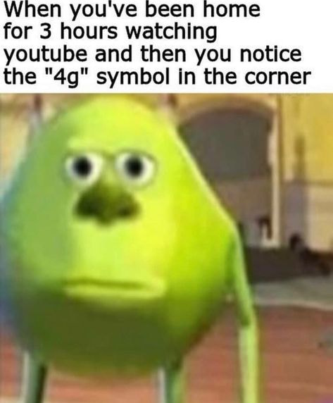 Mike Wazowski Watching YouTube