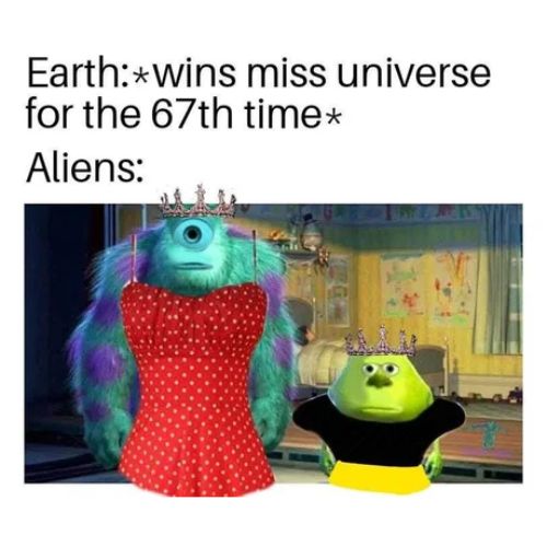 Two Eyed Mike Wazowski Meme About Miss Universe