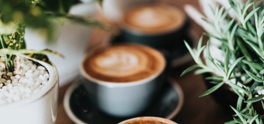 Three Cups Of Espresso Coffee