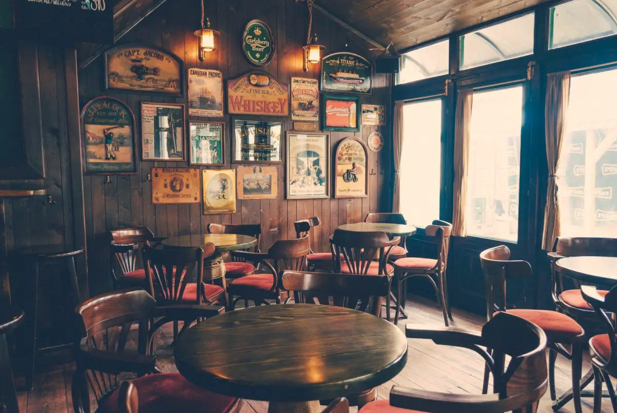 Empty Irish Pub During Daytime