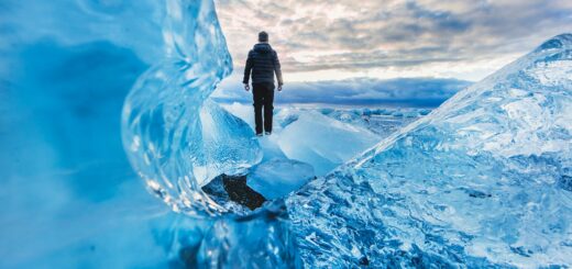beautiful ice landscape in Iceland