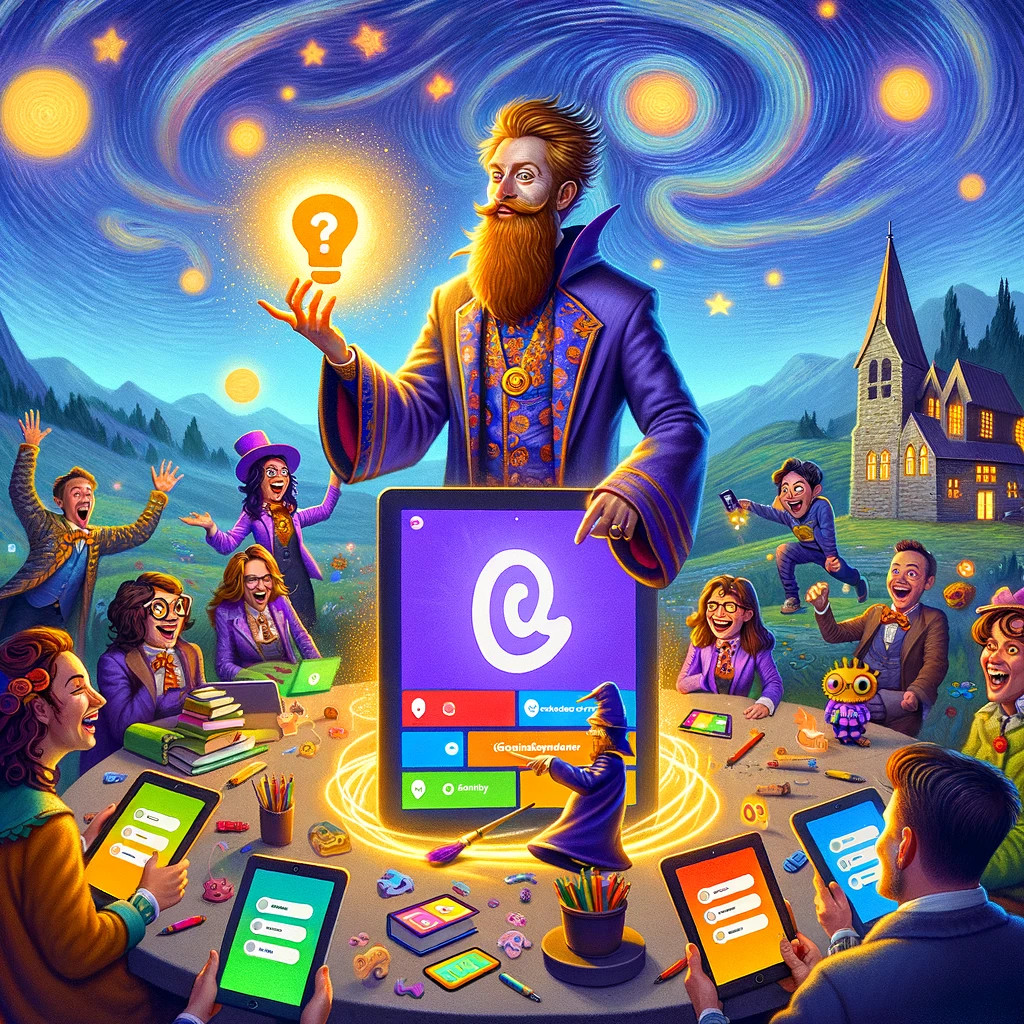 Illustration that depicts Morten Versvik as a digital wizard